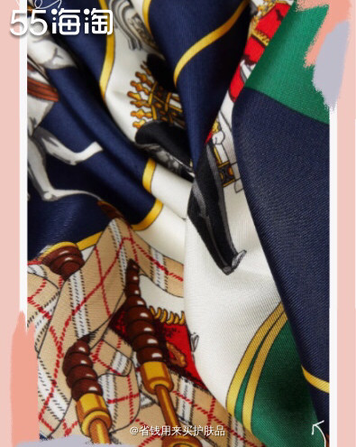 BURBERRY巴宝莉 印花丝绸斜纹围巾 知性优雅💕  �