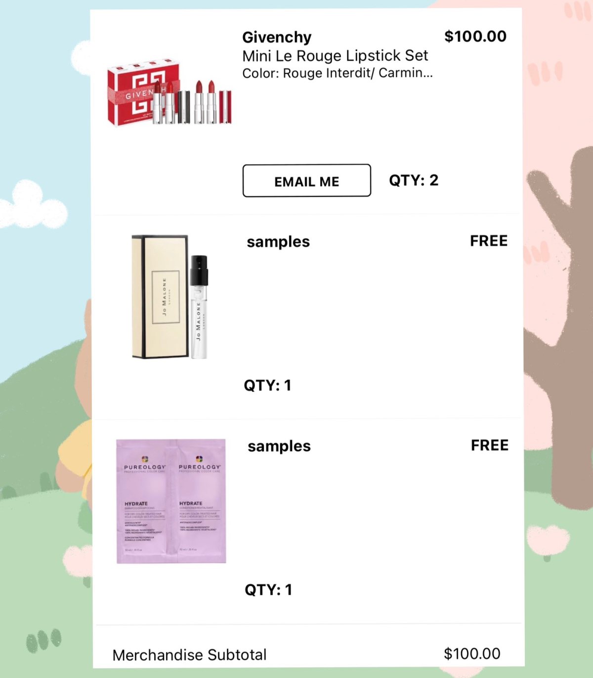 🎉购买网站：丝芙兰官网  🎉购买商品：纪梵希口红套盒✖️