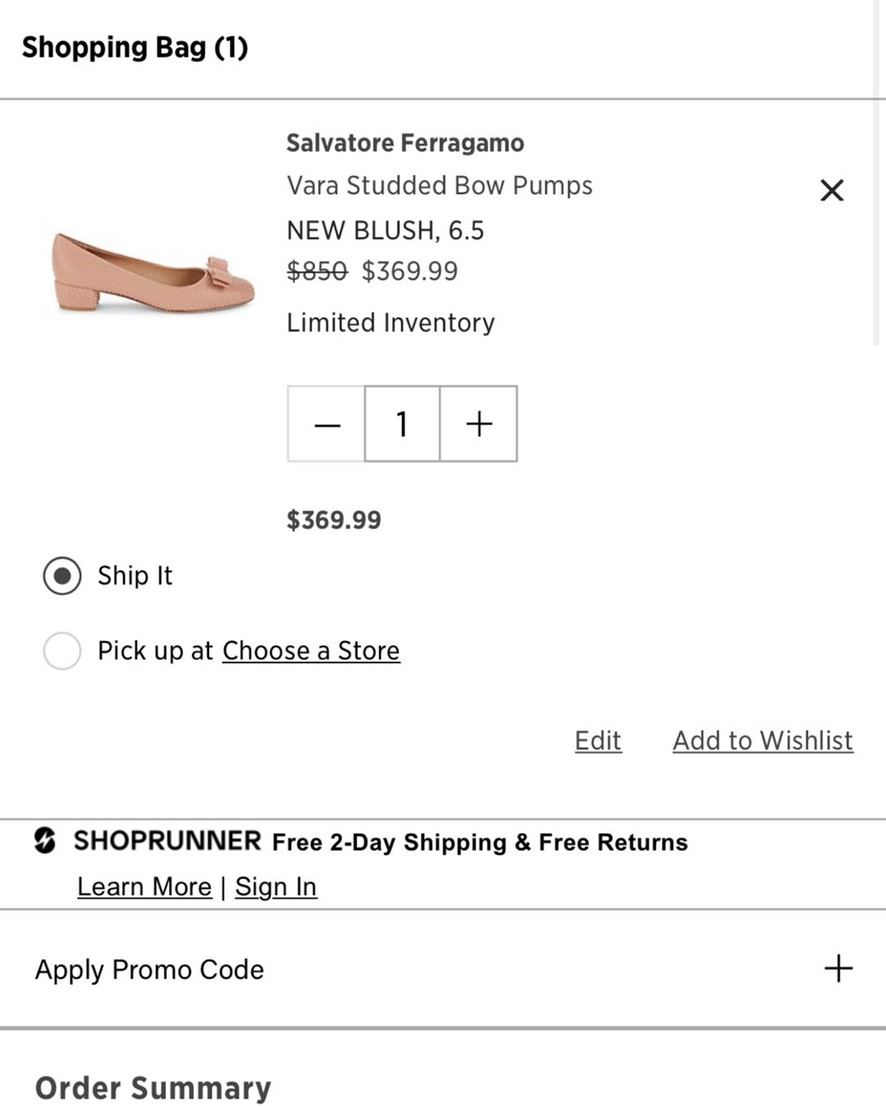 购买网站： saks 第五大道   五五海淘买有返利  价格