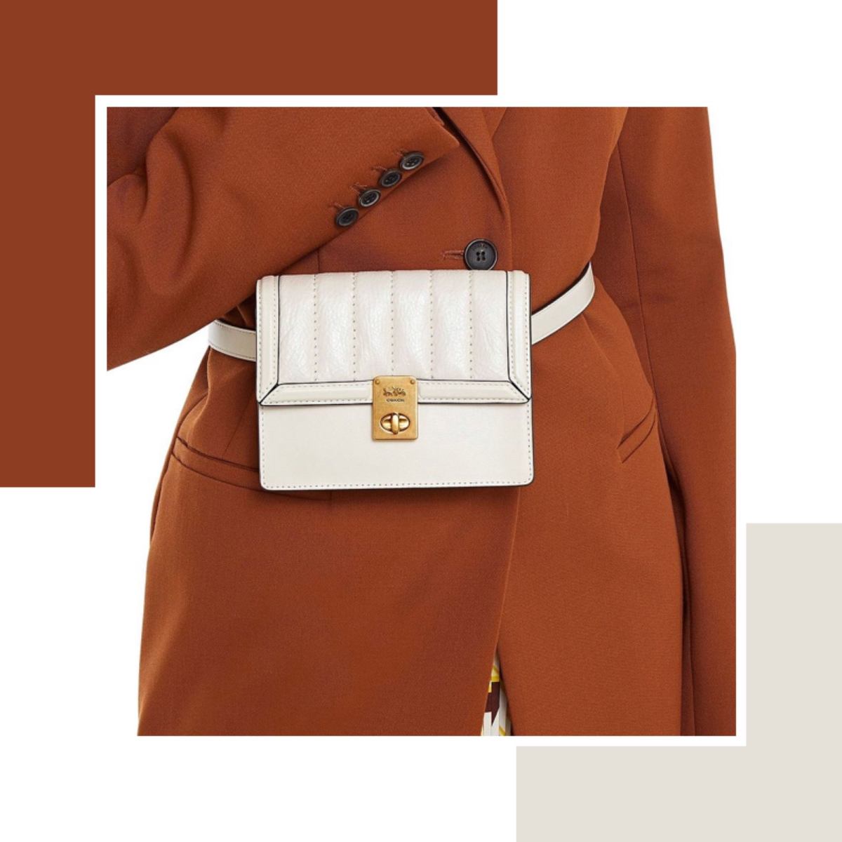 👉🏻 coach蔻驰哈顿小方包，一包两用省钱还省事。  