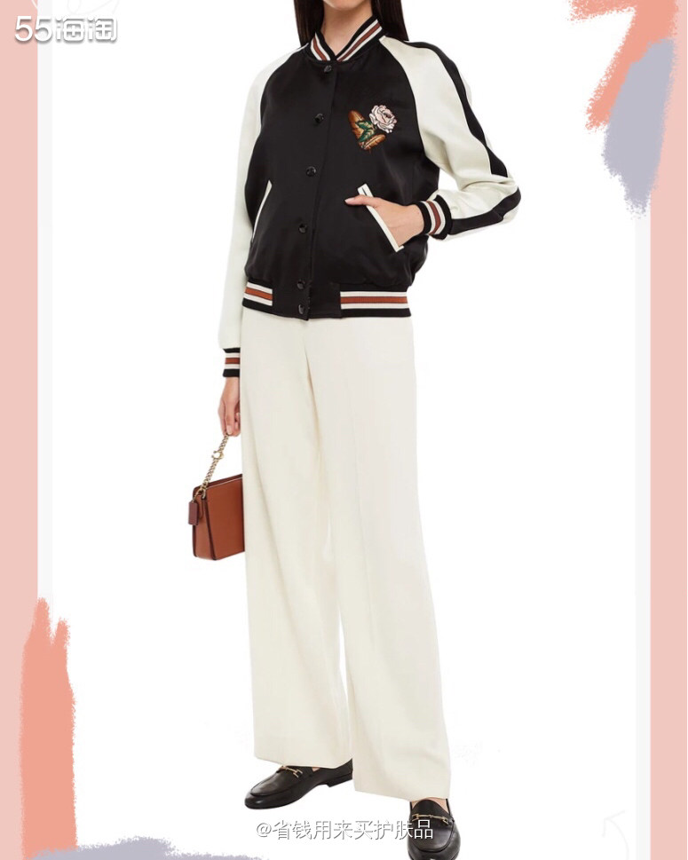 COACH蔻驰 刺绣缎面夹克   百搭休闲风👚  🌟CO