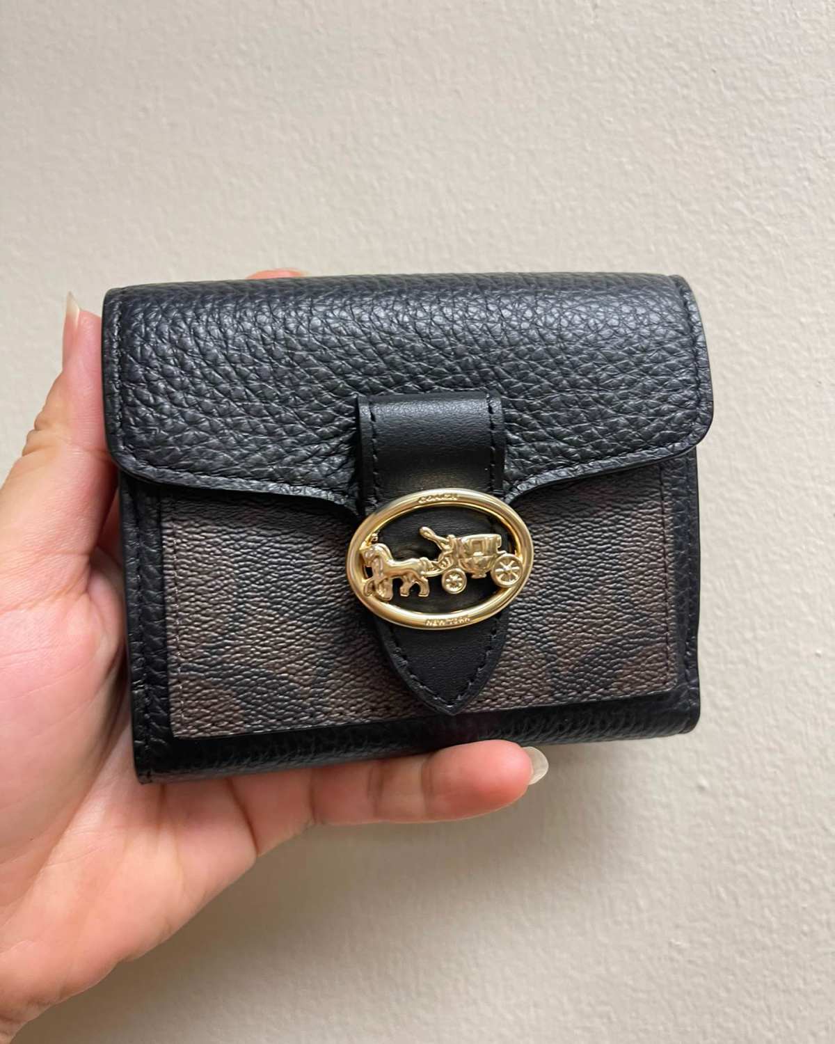 一个可以包装的小钱包， 单独用也很好看. 弄个链条挂里面斜挎