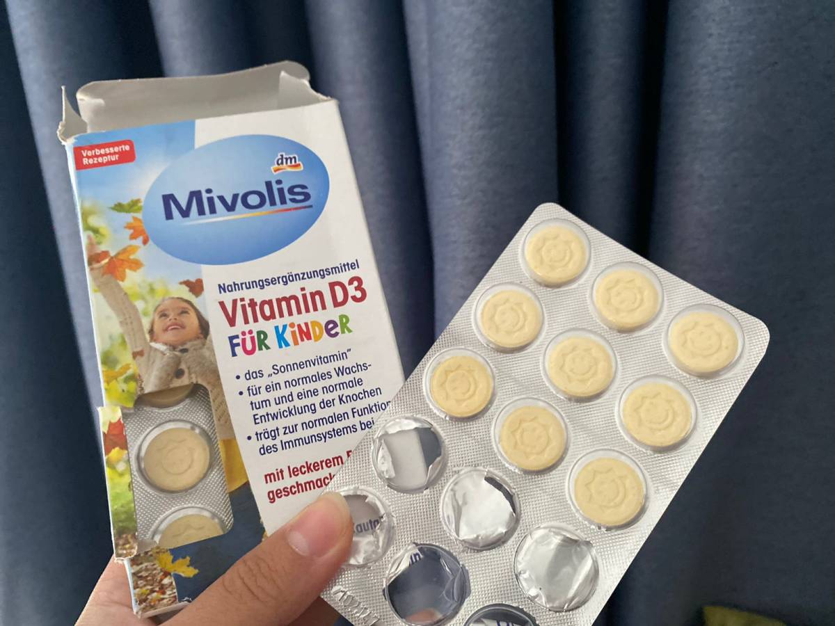 👉🏻 德国Mivolis儿童维生素D3水果味咀嚼片  �
