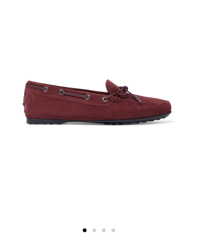 👉🏻 Tod’s绒面乐福鞋，色彩丰富随心搭配。  🇶�