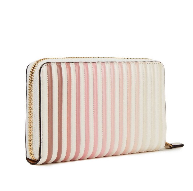 🎈 coach条纹长钱包，粉色彩虹渐变系列  💓我发现c