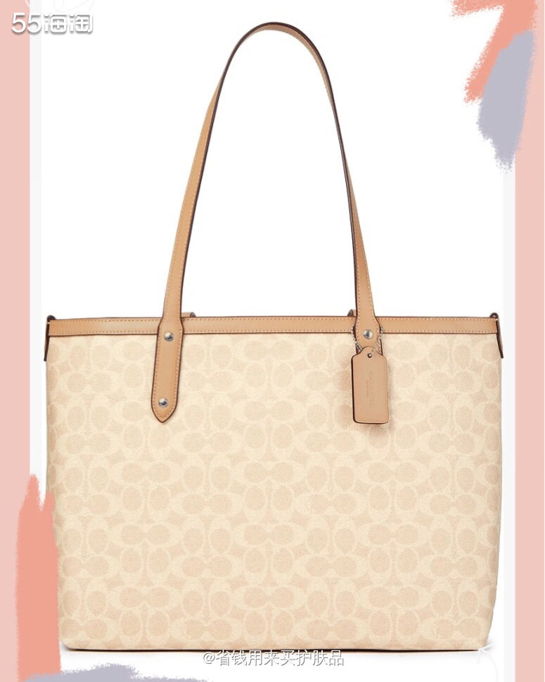 COACH蔻驰 印花人造皮革手提包 👜  🌟COACH代