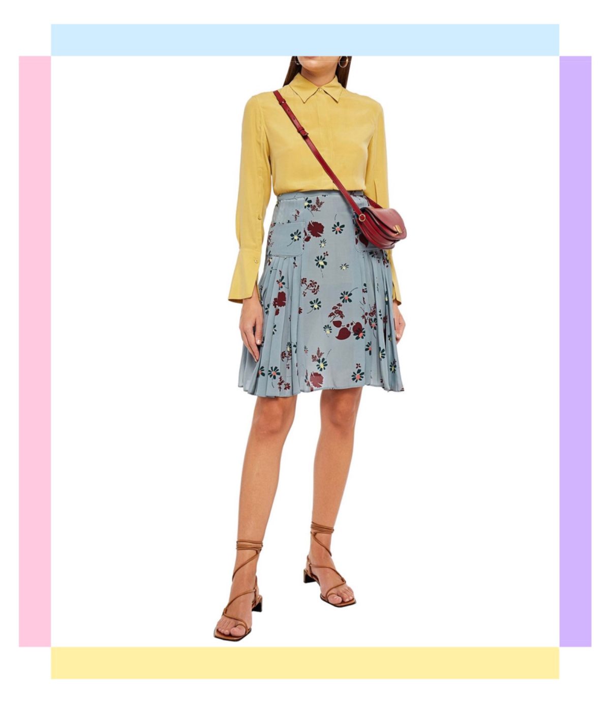 👉🏻 华伦天奴淑女款半身裙，印花短裙5折到手。  💠之