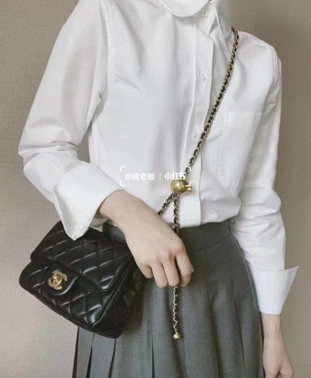 国内现货  Chanel 香奈儿 金球方胖子 白色 黑色  