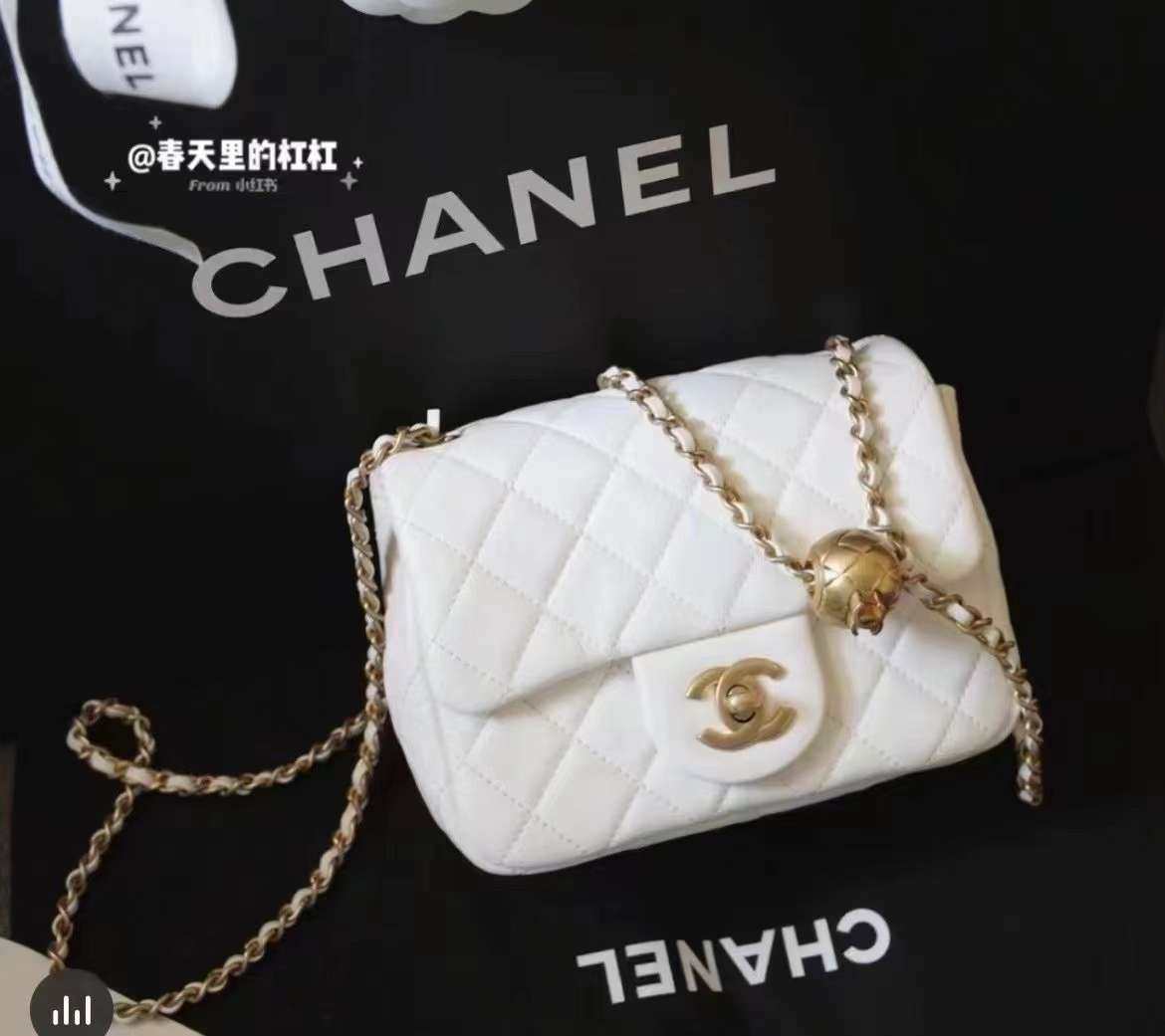 国内现货  Chanel 香奈儿 金球方胖子 白色 黑色  