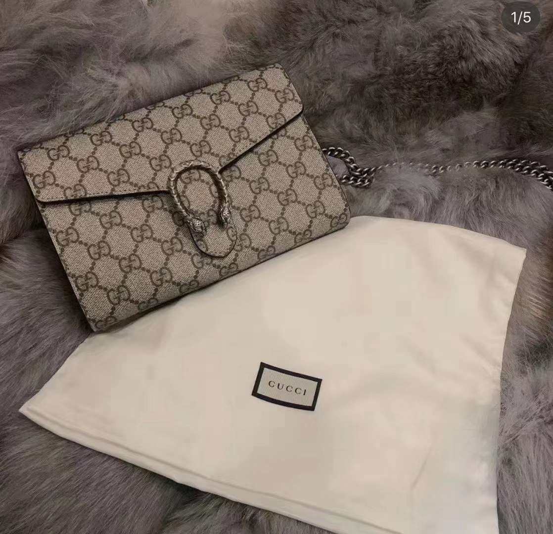 国内现货  Gucci 老花 酒神 woc链条包 老花经典又