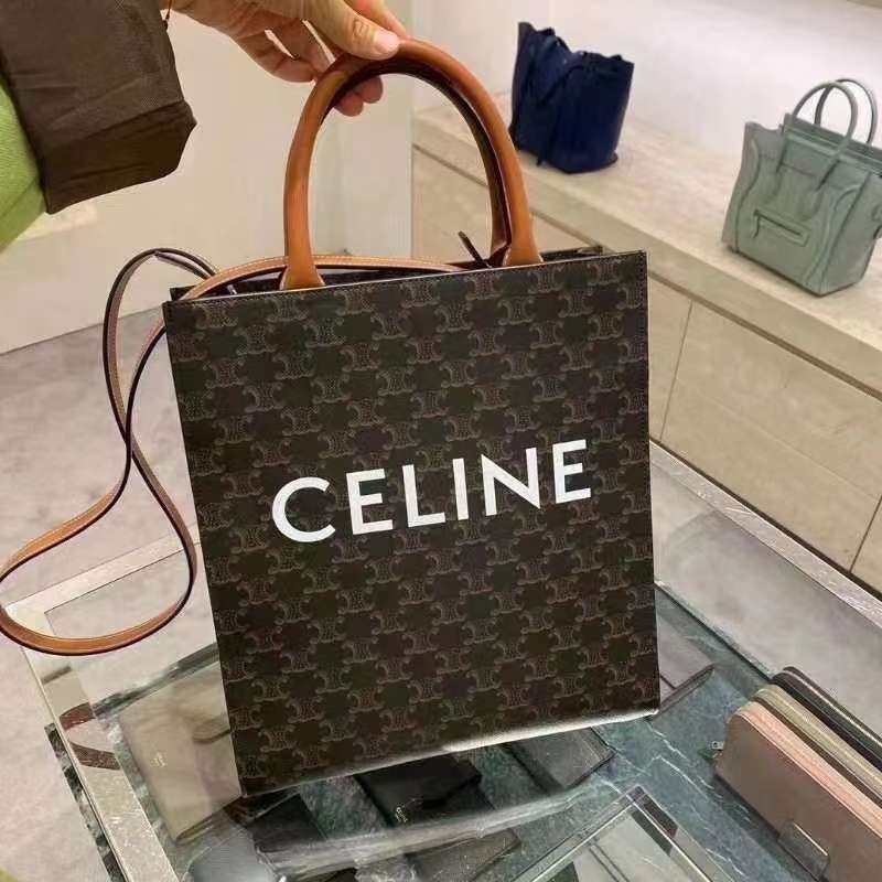 国内现货  Celine 老花Cabas Tote中号  百