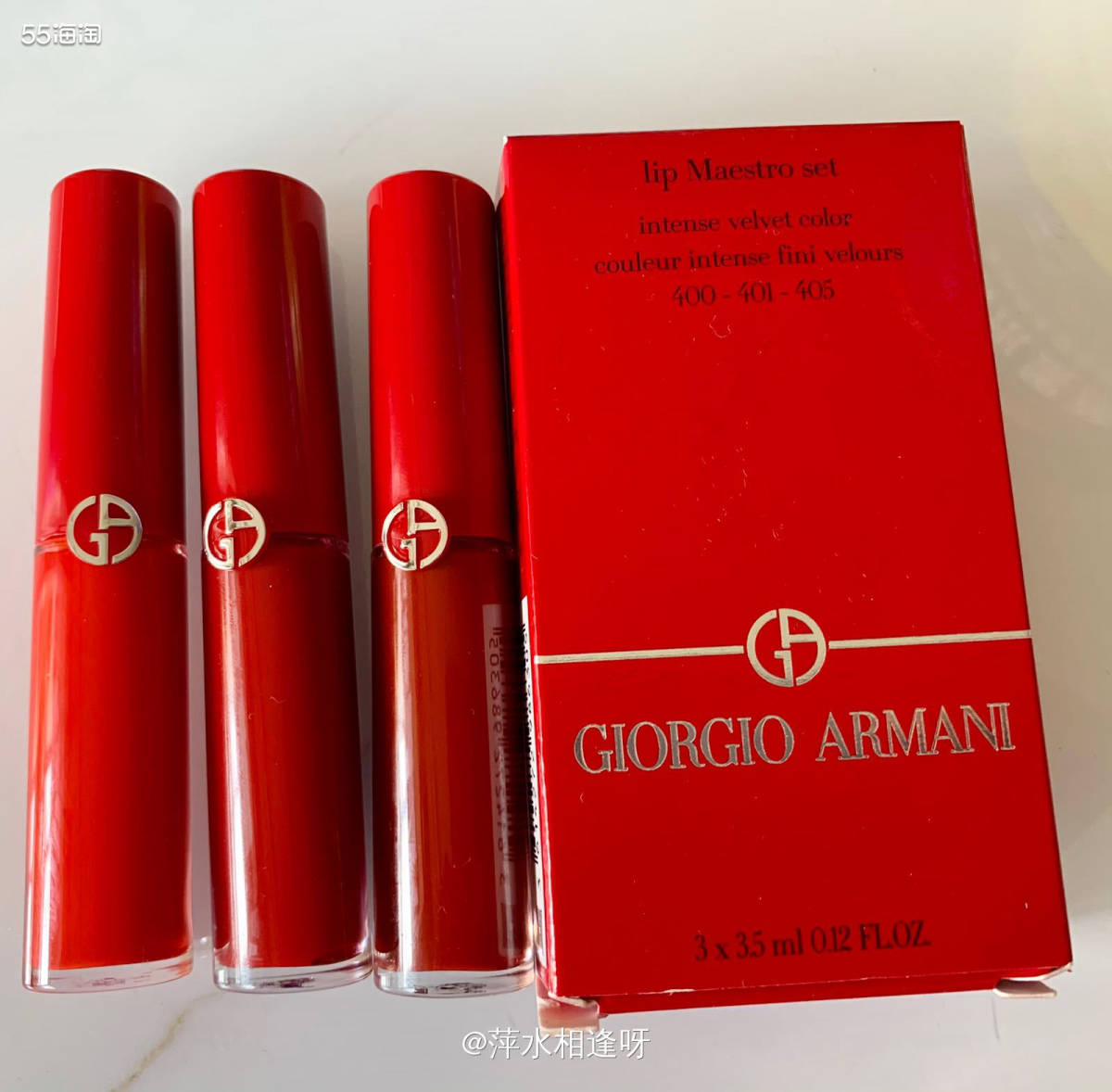 🔴这个阿玛尼迷你红管唇釉套盒，同样是年初丝芙兰购入的，不得