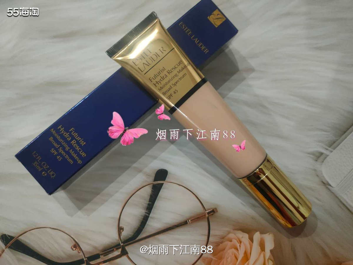 雅诗兰黛沁水粉底液，购于雅诗兰黛美国官网，是上次为了夏季雅诗