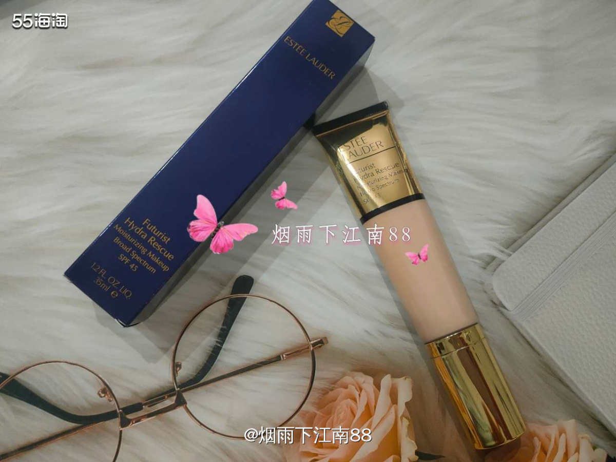 雅诗兰黛沁水粉底液，购于雅诗兰黛美国官网，是上次为了夏季雅诗