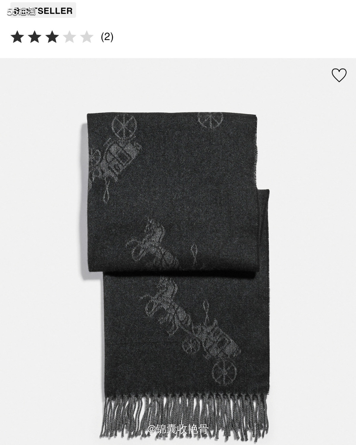 看到outlet官网这条围巾🧣打折，感觉还挺酷，抱着被砍单