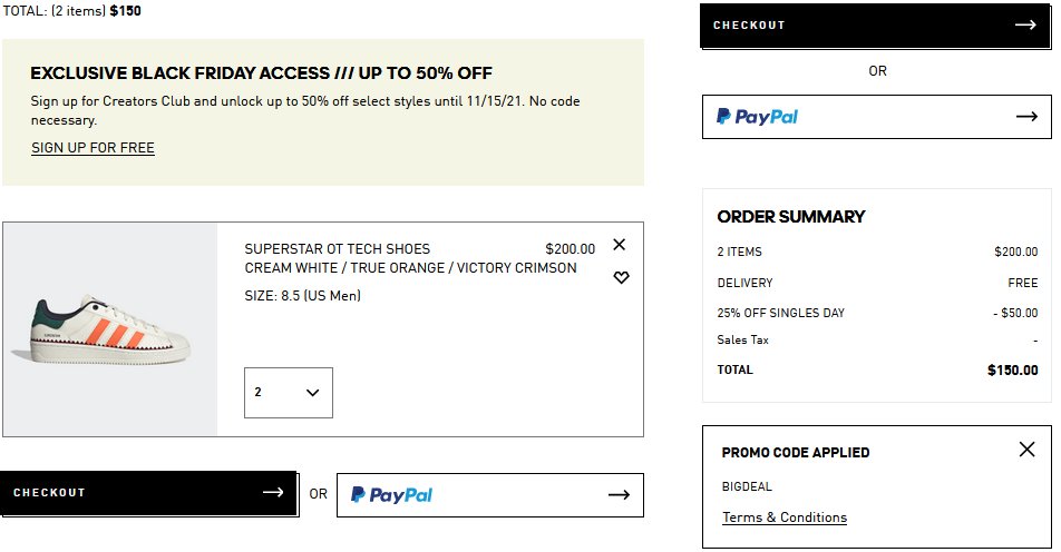 ✅北美11.11热度未散，adidas就马上推出了黑五好价提