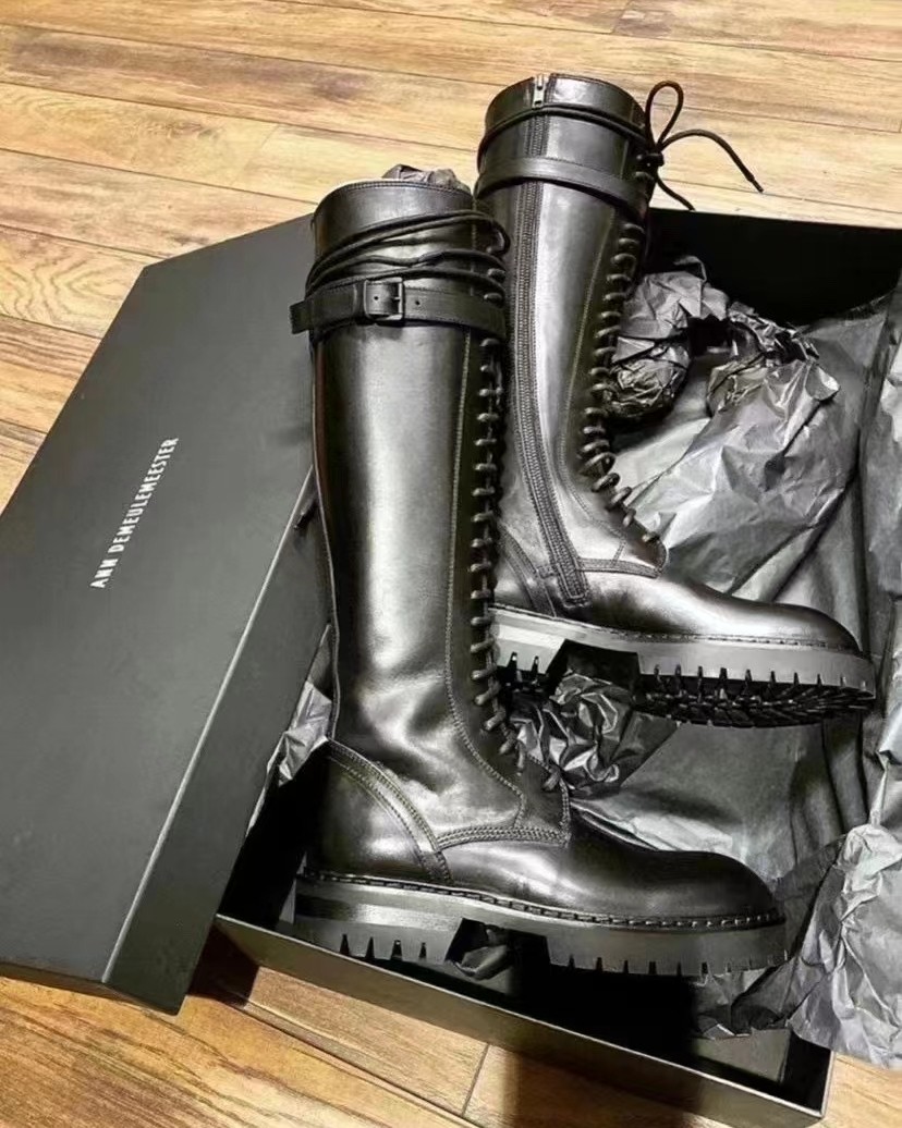 国内现货  Ann Demeulemeester 骑士靴 黑