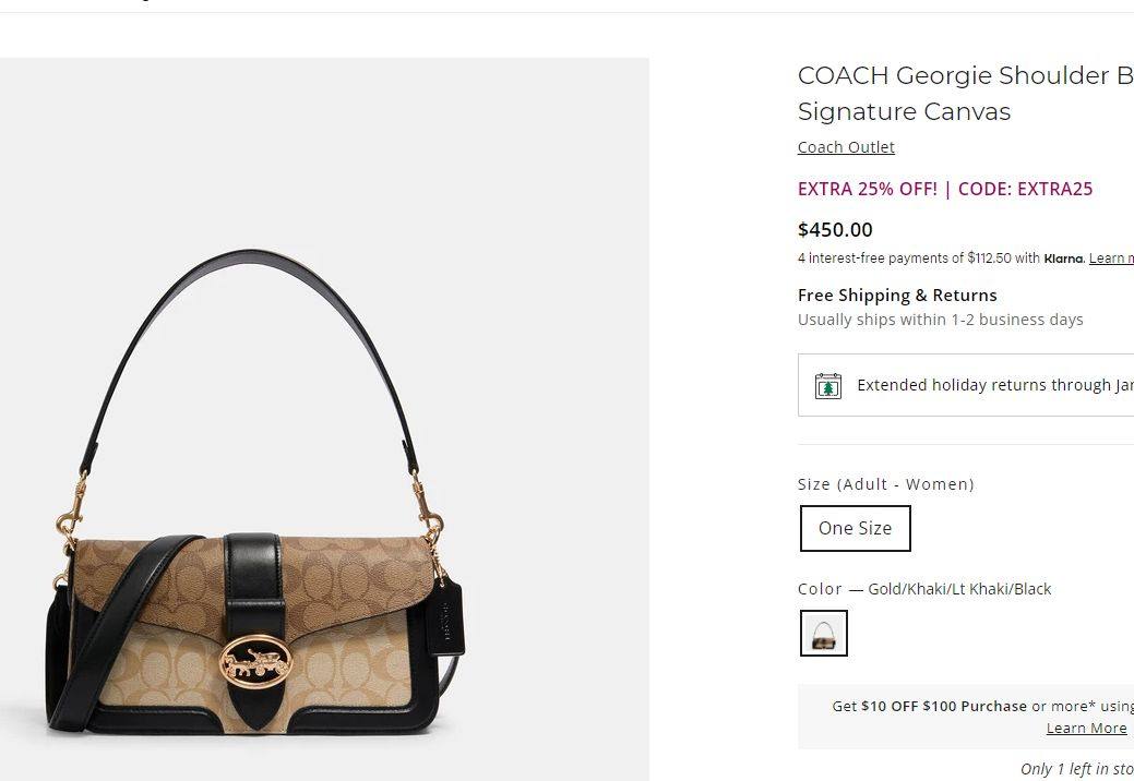 黑五想买COACH，可以剁手了，现在COAH已经提前开始20