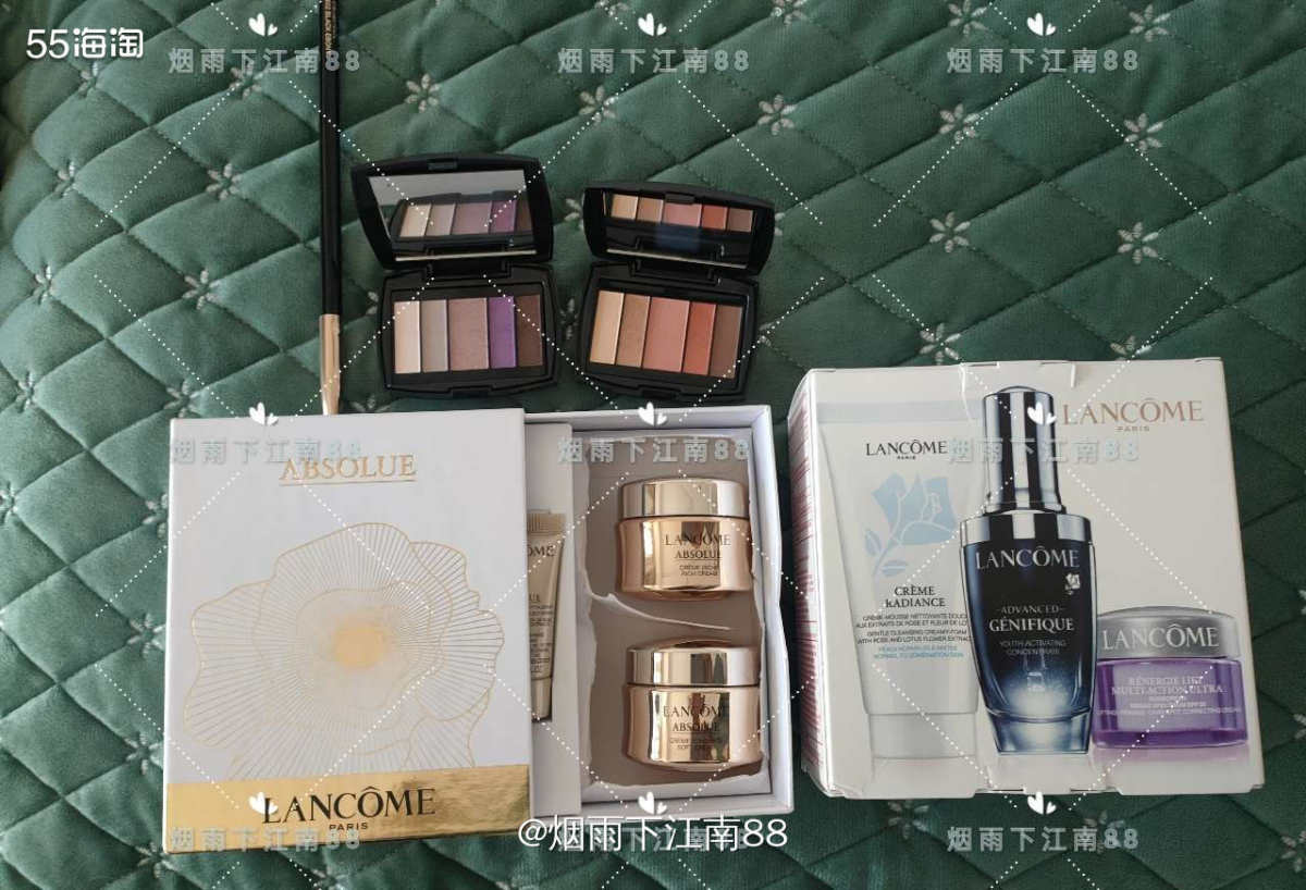 兰蔻小黑瓶三件套，海淘购于ND，这套ND售价82美元，是上次