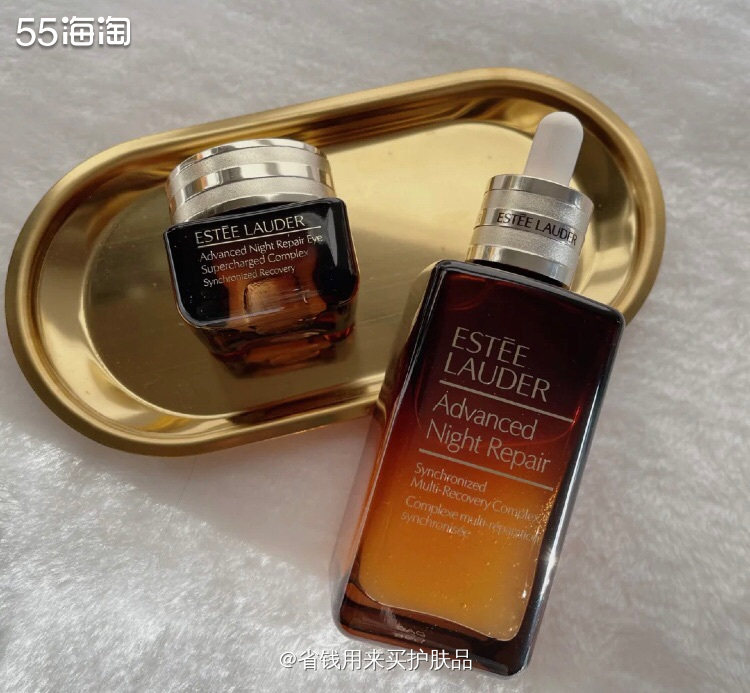 雅诗兰黛买一送一小棕瓶+眼霜，非常值得入手的套装💕  🌟