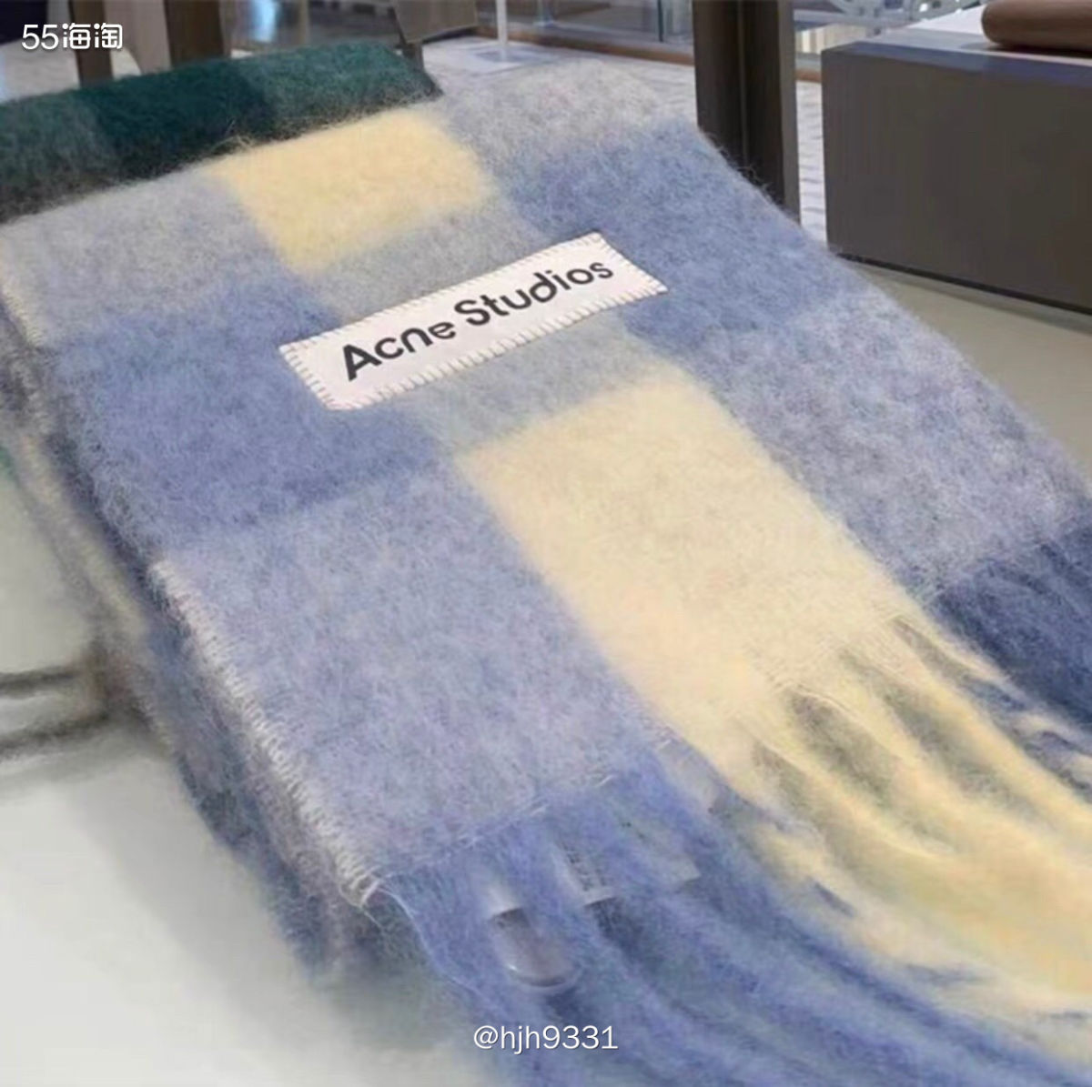 ✨Acne Studios 格子羊毛围巾，超柔软！冬季一条围