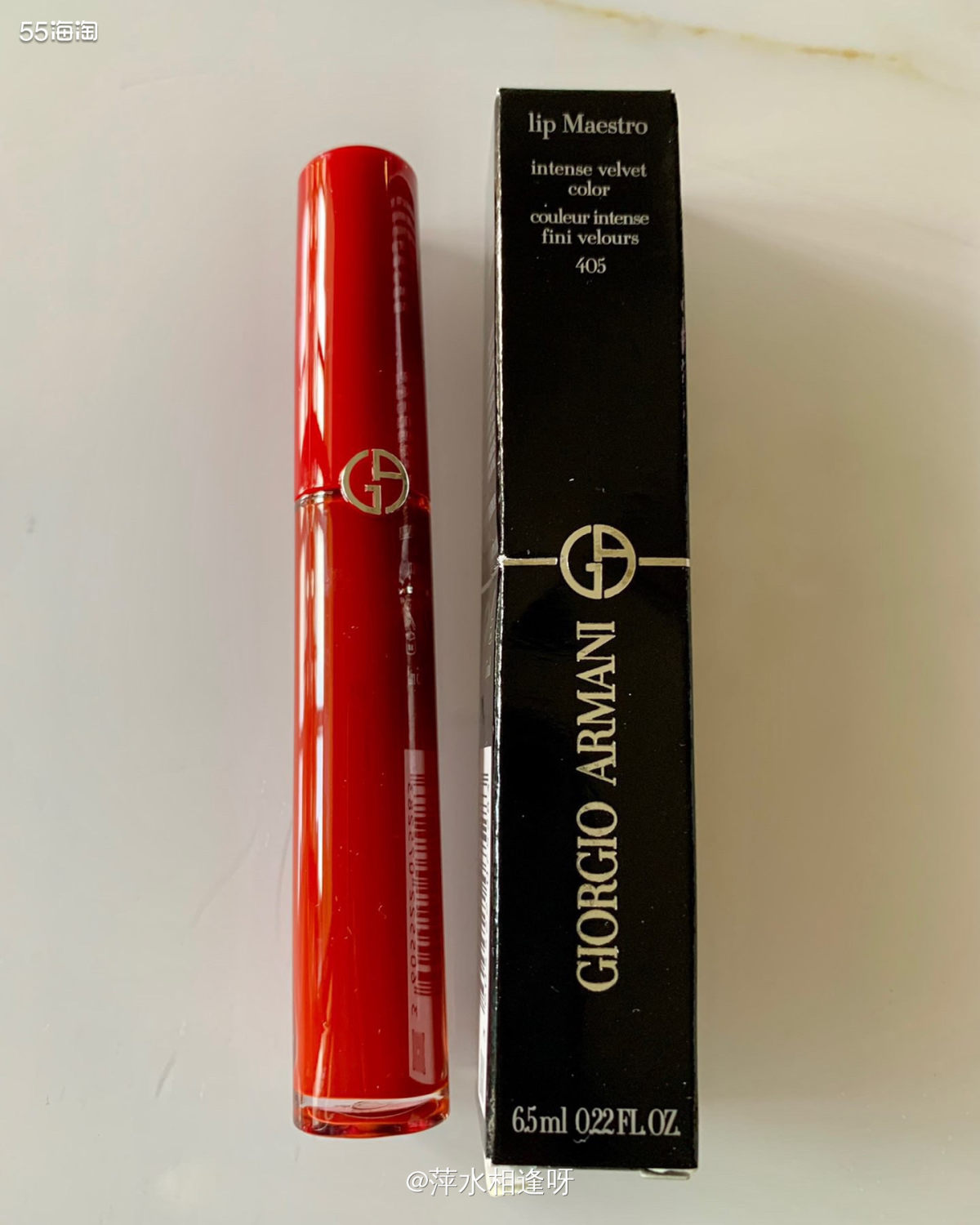 🔶阿玛尼红管唇釉405，经典烂蕃茄色，谁涂谁好看，闭眼入都