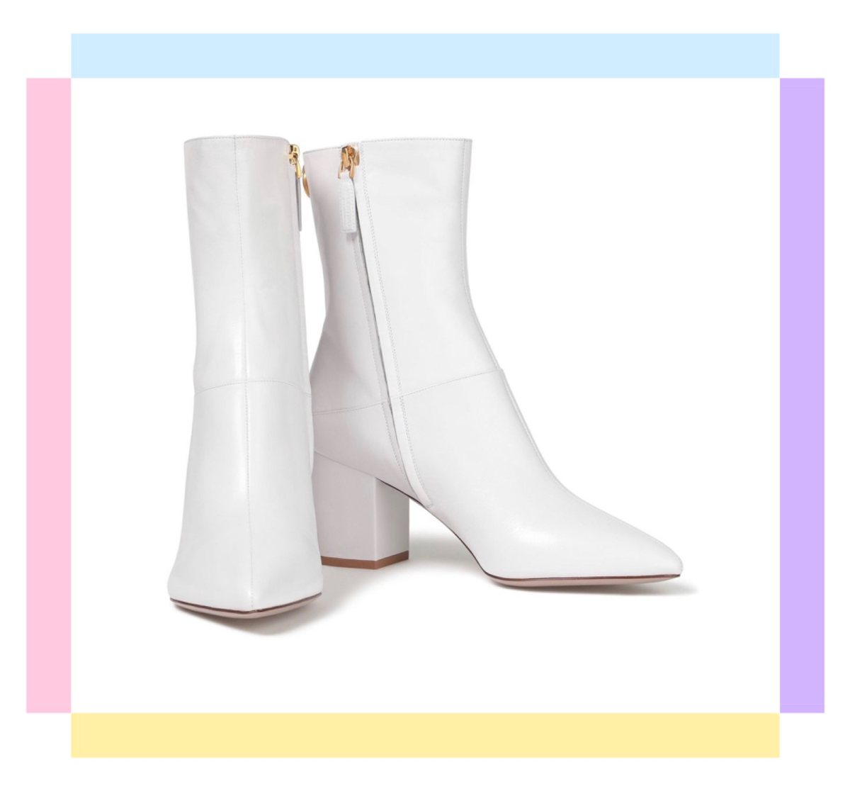 👉🏻 华伦天奴法式小众粗跟短靴，秋冬必备百搭单品。  �