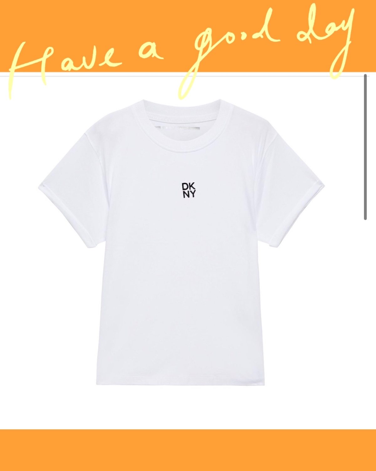 The outnet 网站购买的DKNY白色T恤衫，简简单单