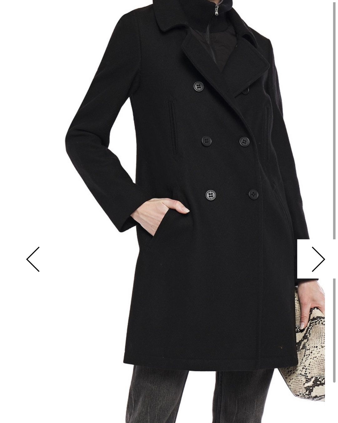 The outnet 网站购买的DKNY黑色外套。  它家包