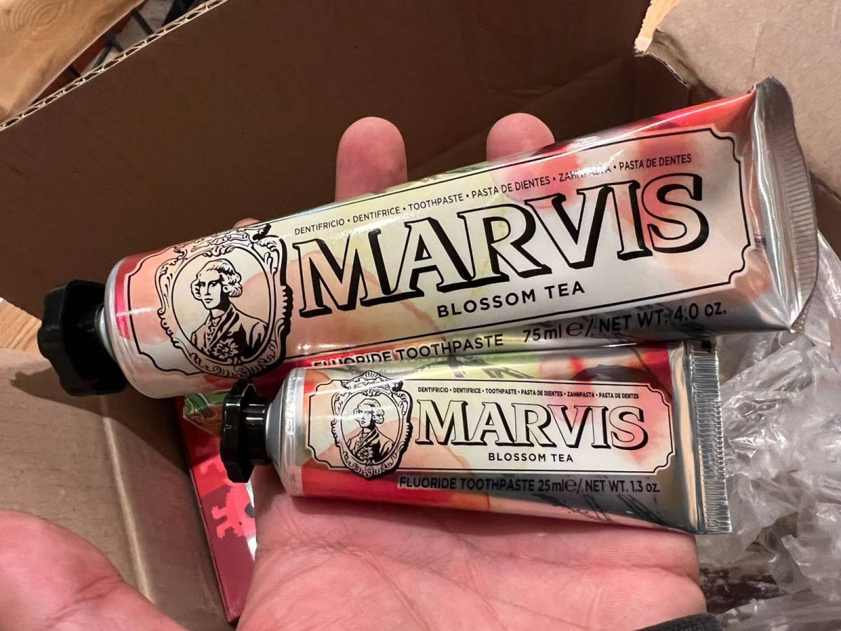 marvis牙膏一支就不便宜，海淘均价8-10刀，国内均价1