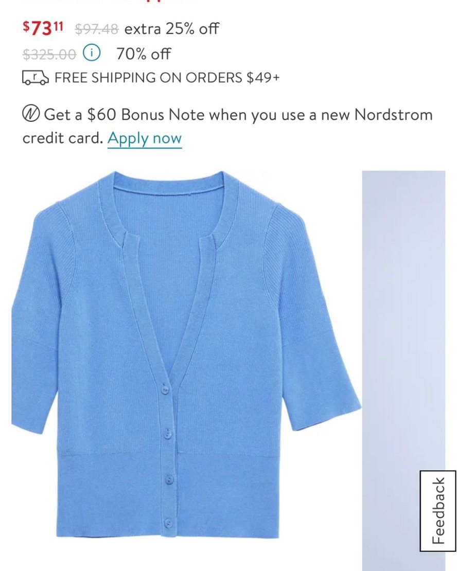这一单买了三件衣服. 昨天折上折. 红牌还可以再打七五折.一