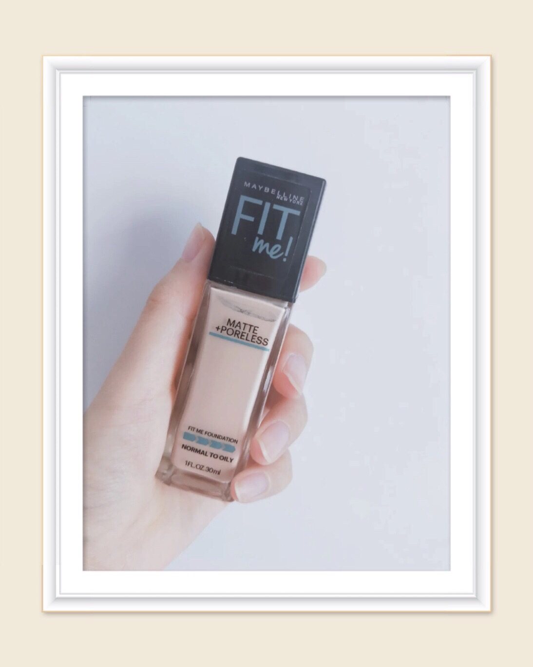 📋粉底液产品名字：美宝莲fit me粉底液 📋购买渠道：