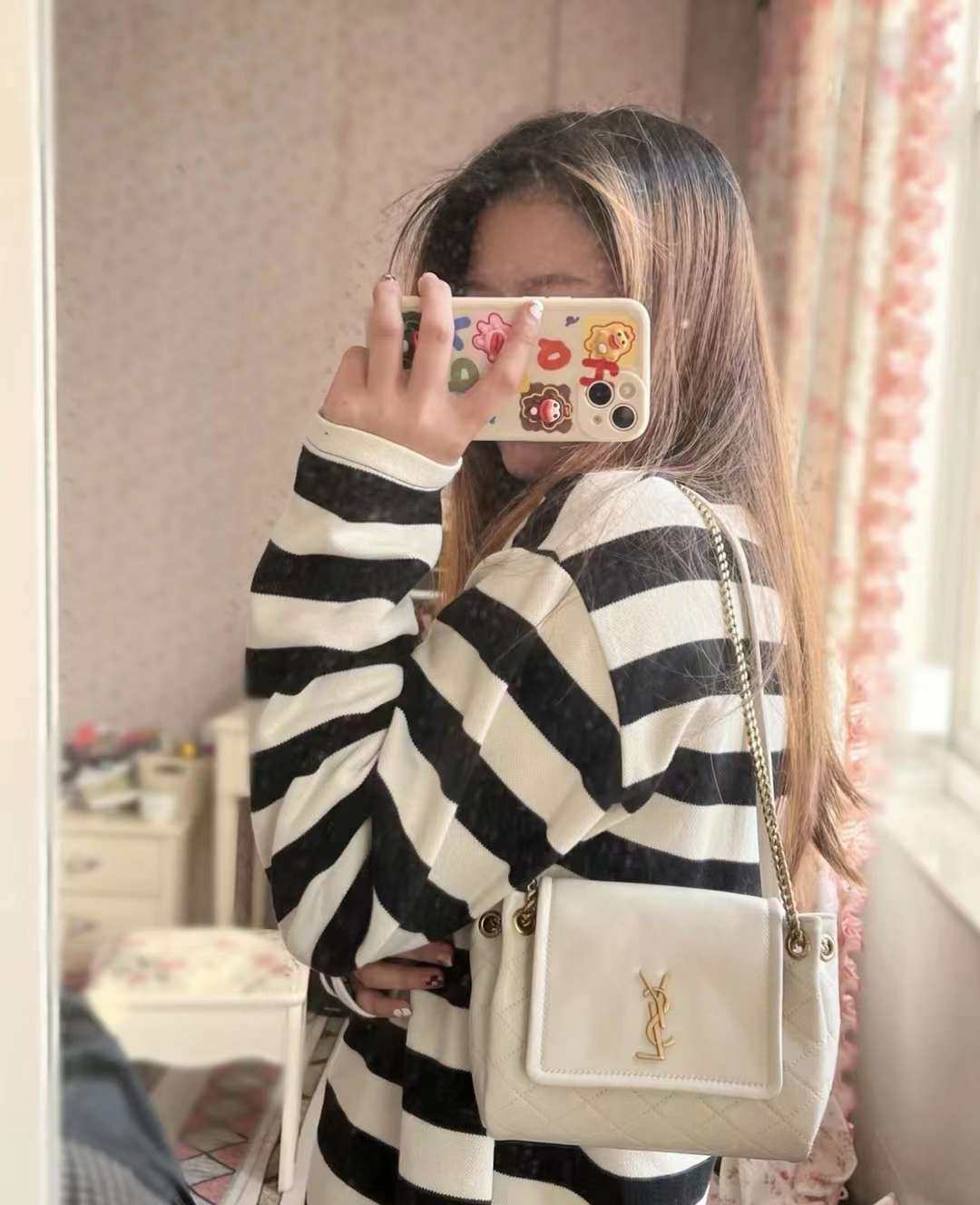 YSL新款  ysl 新款nolita mini白色 秋冬奶