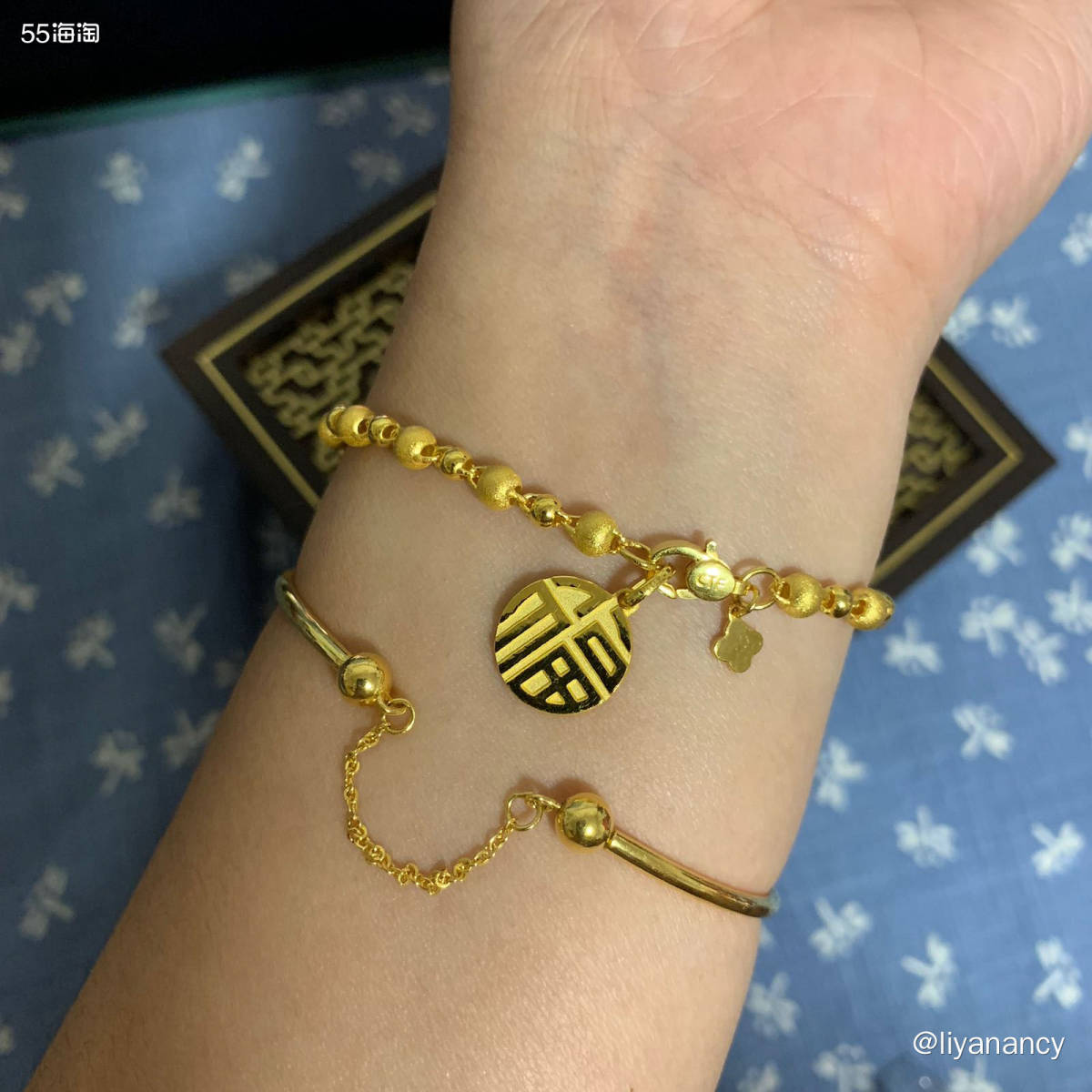 ✨这个周大福福牌是我618的时候在天猫旗舰店入的，这个款式也
