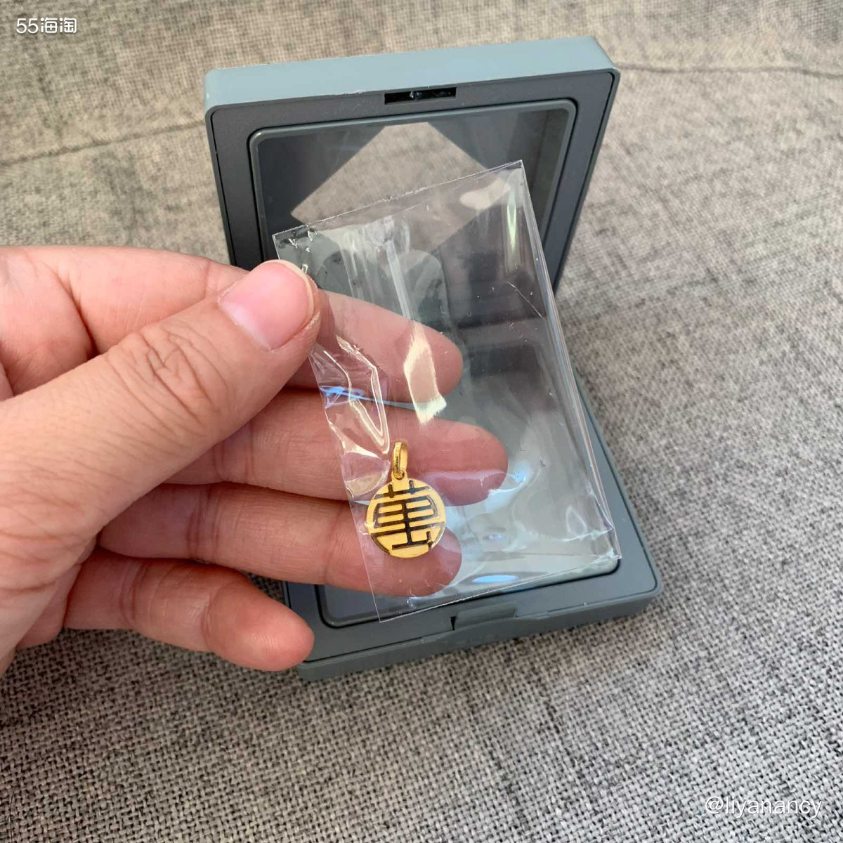 ✨这个周大福福牌是我618的时候在天猫旗舰店入的，这个款式也