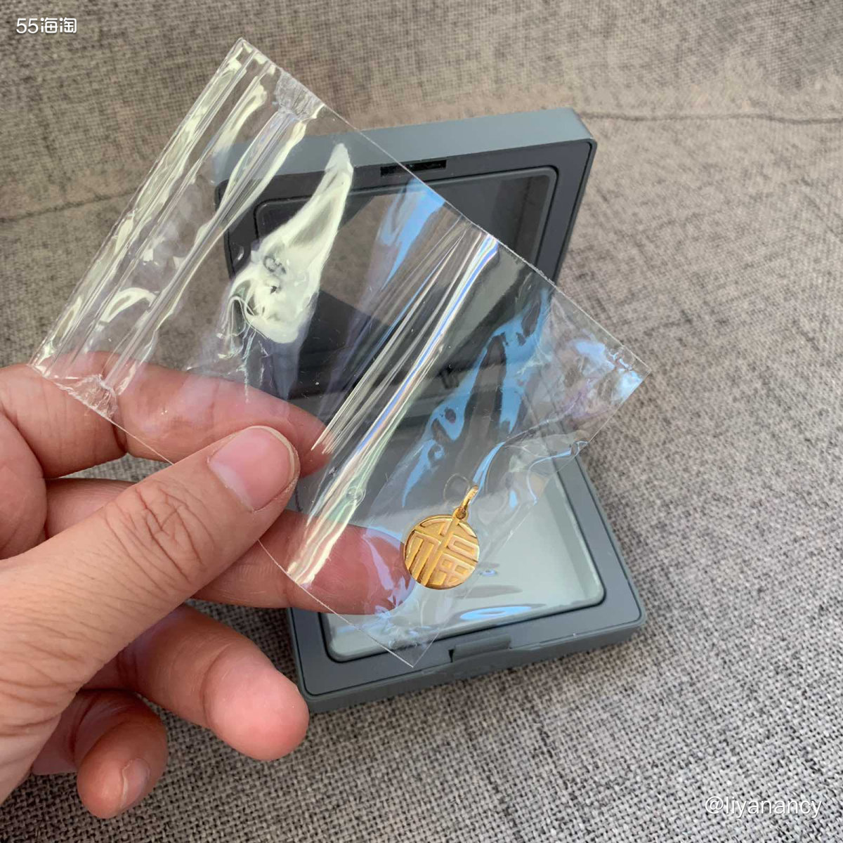 ✨这个周大福福牌是我618的时候在天猫旗舰店入的，这个款式也