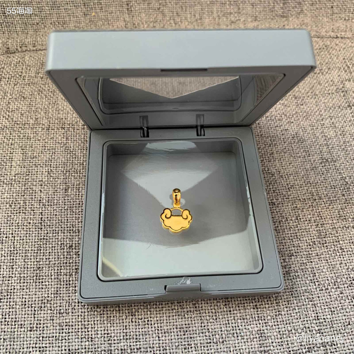 ✨晒一下我的新吊坠，周大福家的金如意吊坠，这个是2克多的小吊