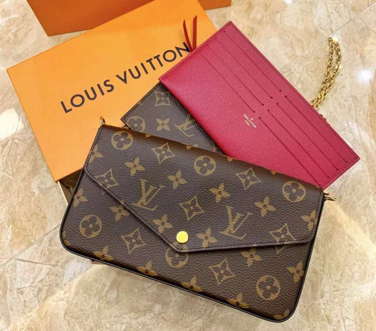 国内准现货  LV 经典老花三合一  带票好价8xxx
