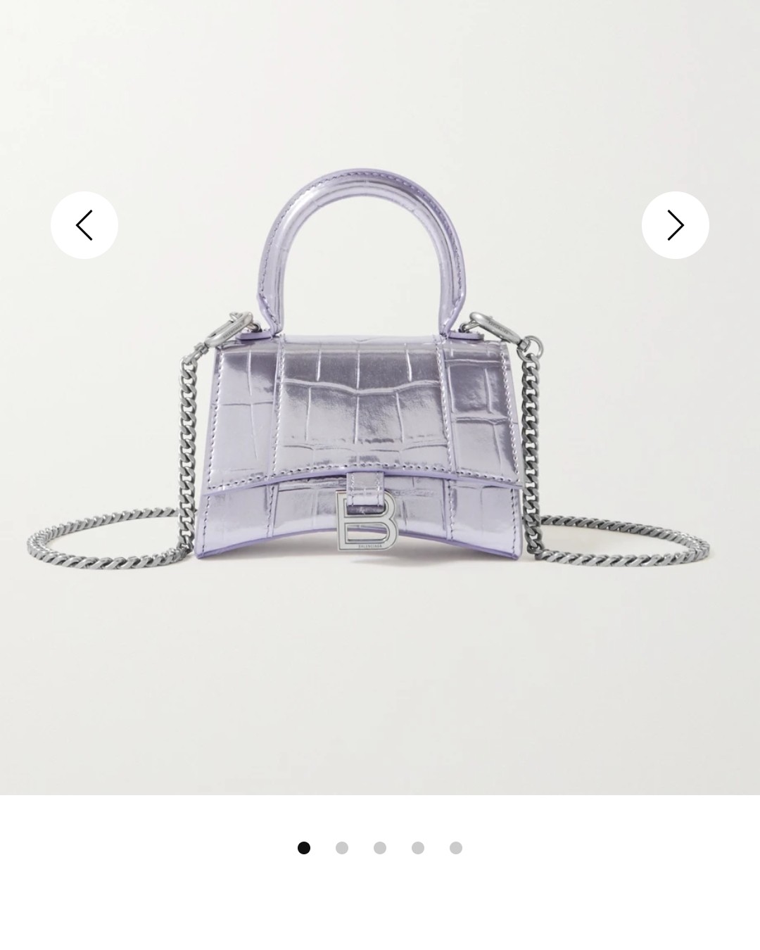 🍒🍑BALENCIAGA Hourglass 金属感仿鳄