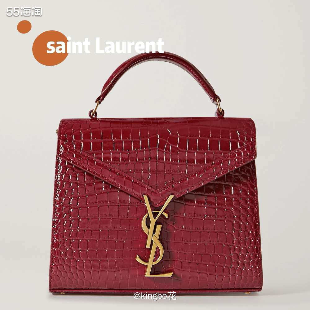 🔴YSL Cassandra 仿鳄纹手提包，精巧的搭扣设计