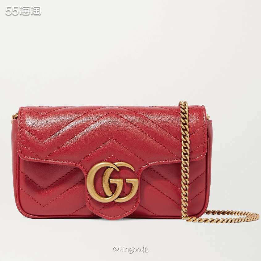 🔴GUCCI Marmont 绗缝皮革超迷你单肩包，人气爆