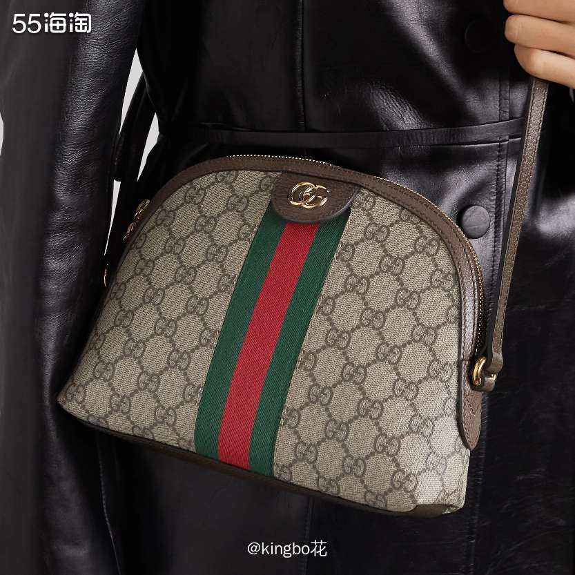 🔴GUCCI Ophidia贝壳包，扇形设计搭配老花图案，