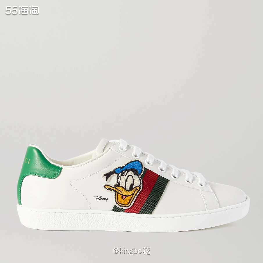 🔴可爱时尚风，GUCCI ×Disney联名ace小白鞋，