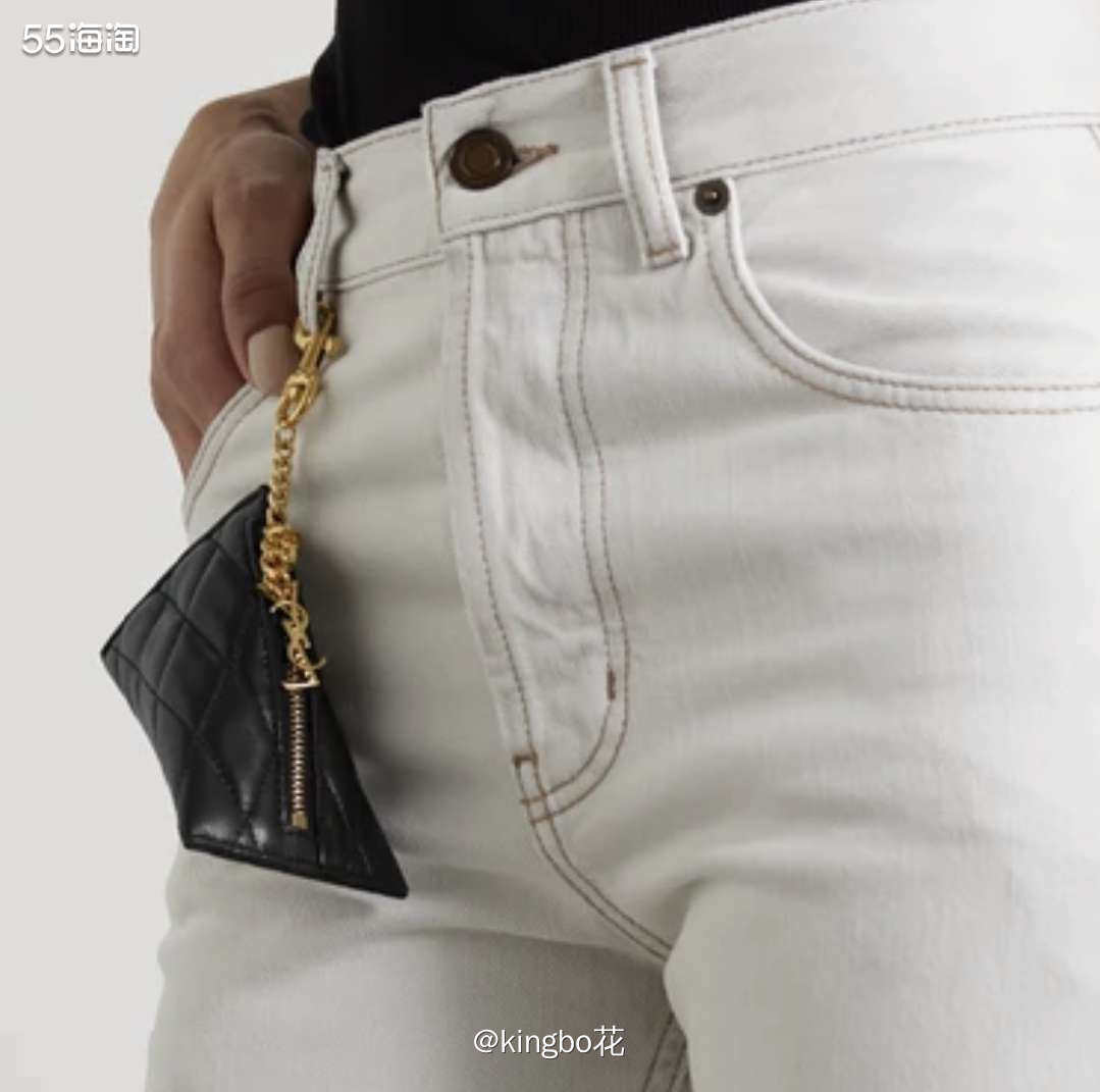 🔴YSL Berlingo Charm 零钱包，绗缝纹理，