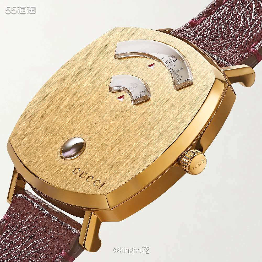 🔴GUCCI Grip手表，圆弧方形的表盘形状，设计充满复