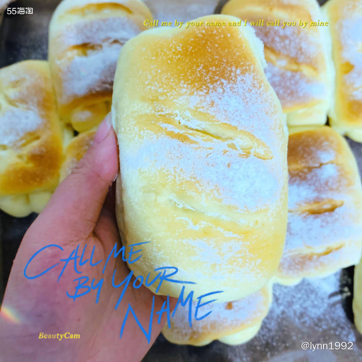 🍀最近爱上了肉松类吐司，前几天就熬夜做了香葱肉松吐司。 �