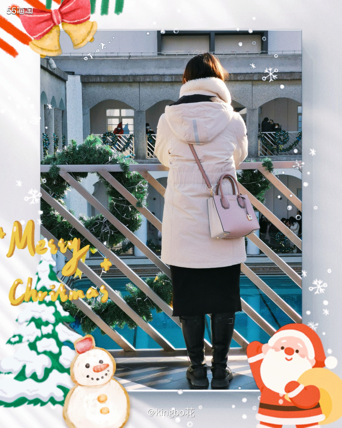 🔴冬日时髦精保暖，离不开羽绒服呀！白色工装风羽绒服搭配MK