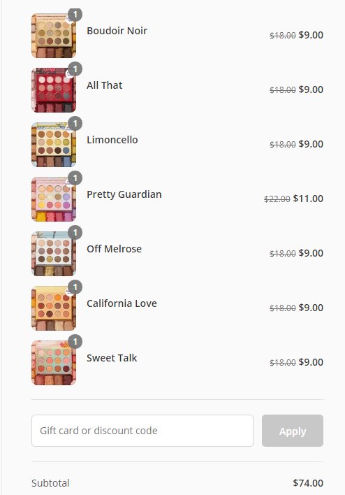 Colourpop卡拉泡泡眼影盘又打折了，之前这5个眼影盘拼