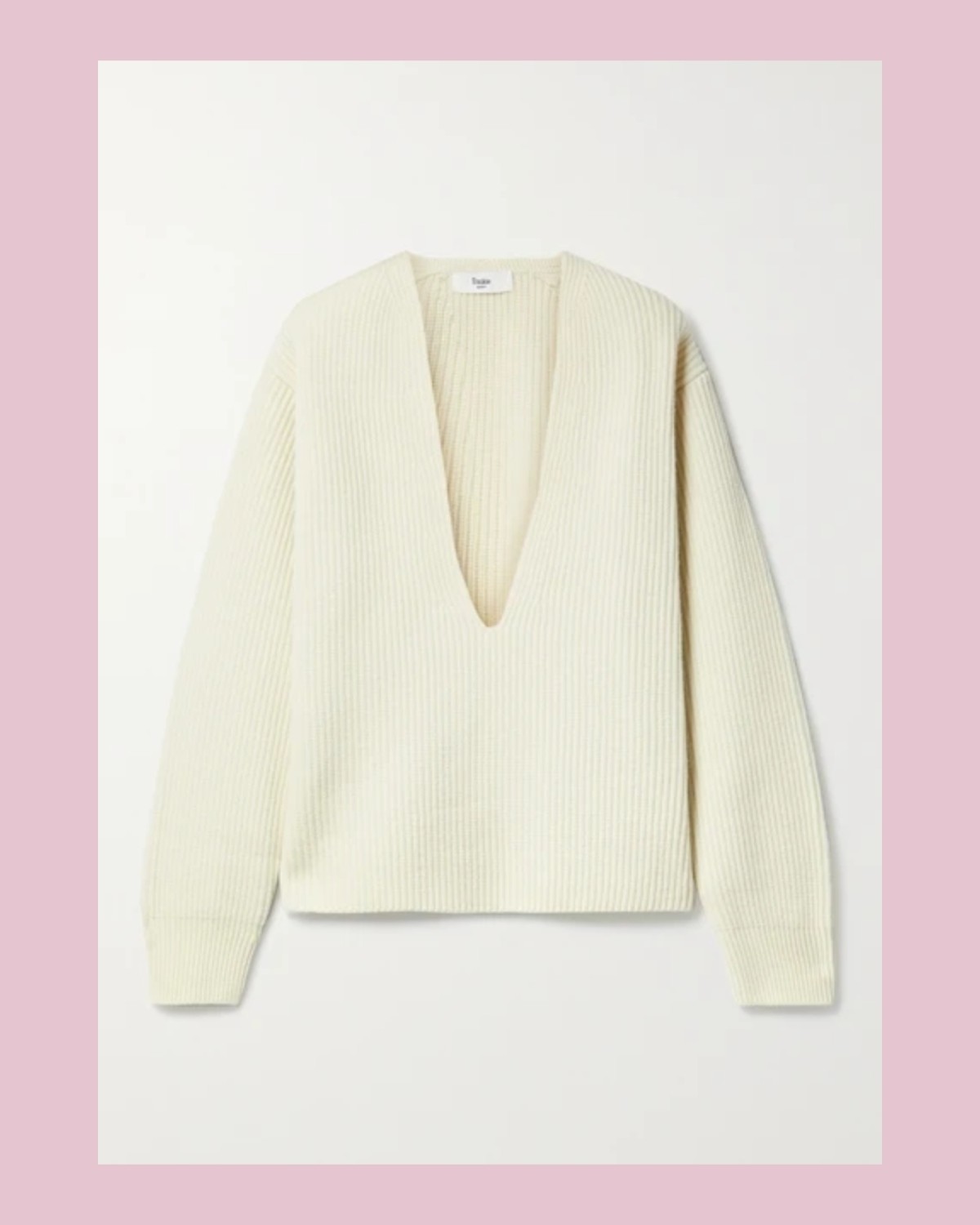 ✅Frankie Shop 这款米色毛衣切中本季两大流行趋势