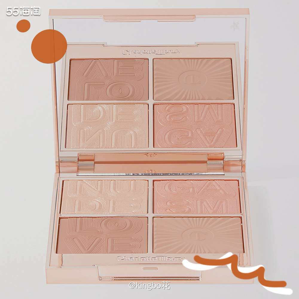 🔴Charlotte Tilbury 四色彩盘，非常日常的